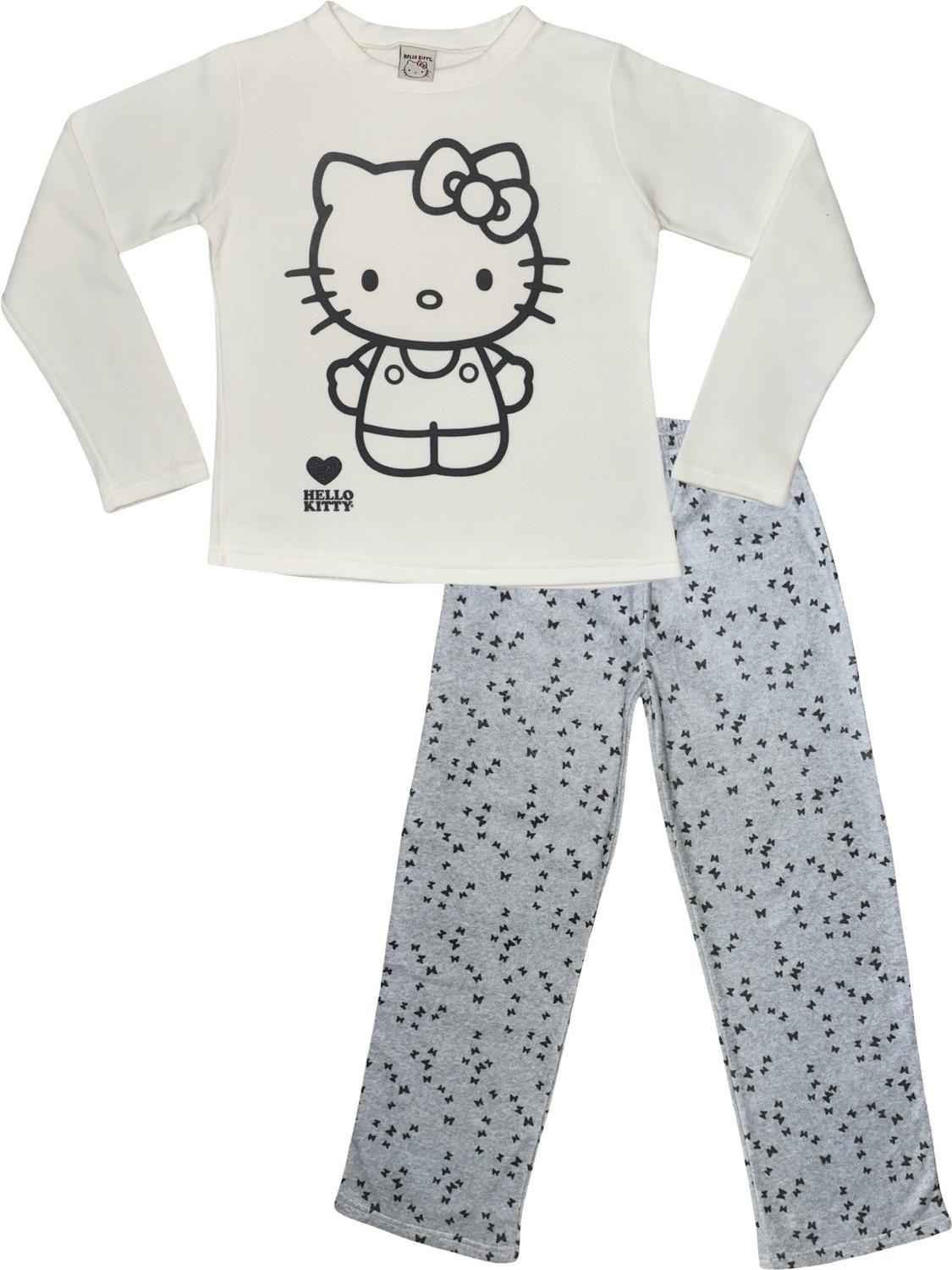 Pijama Micropolar Mujer Hello Kitty S1021240-Ivory-13-4