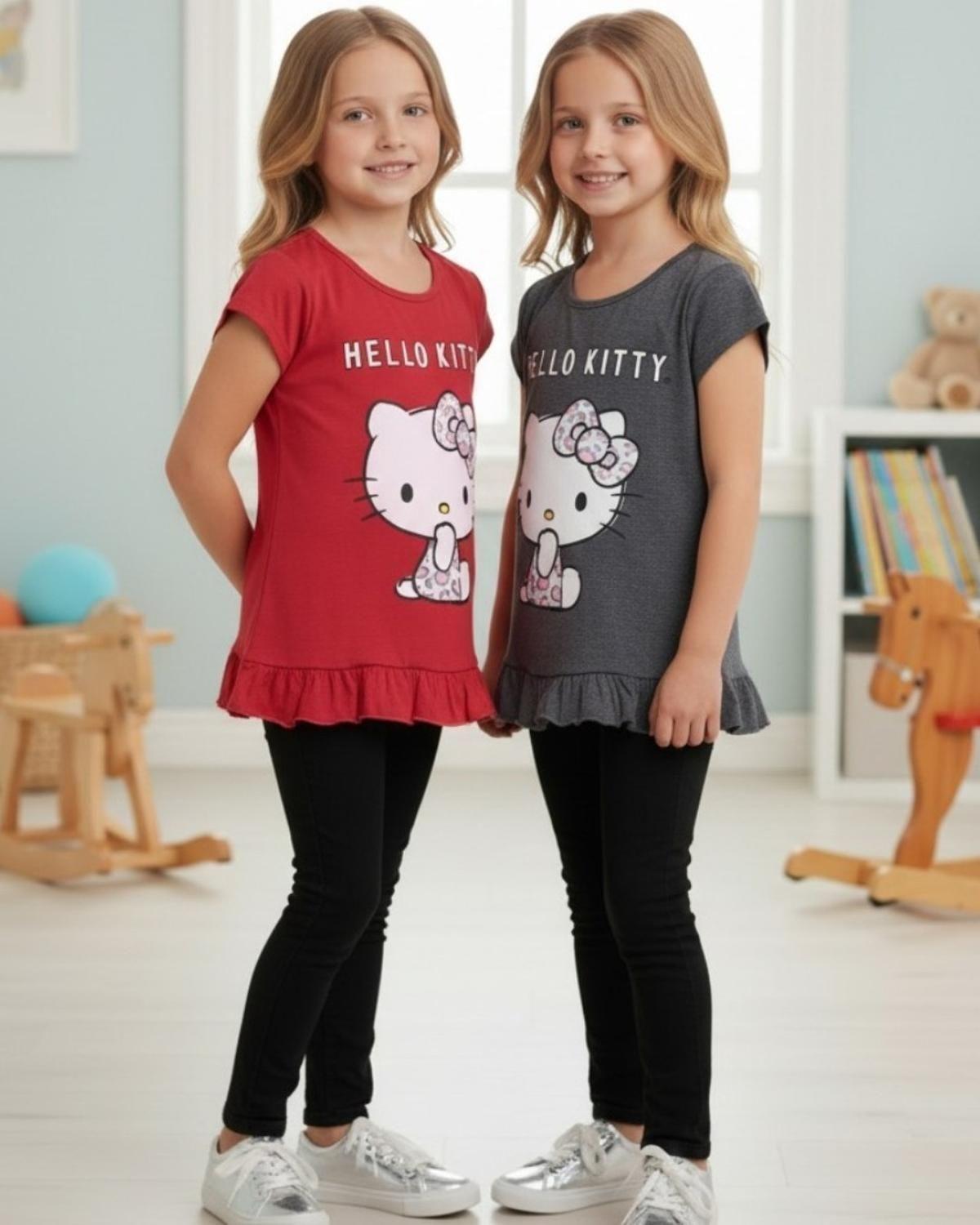 Pack 2 Poleras Niña Hello Kitty S118289-2229-2
