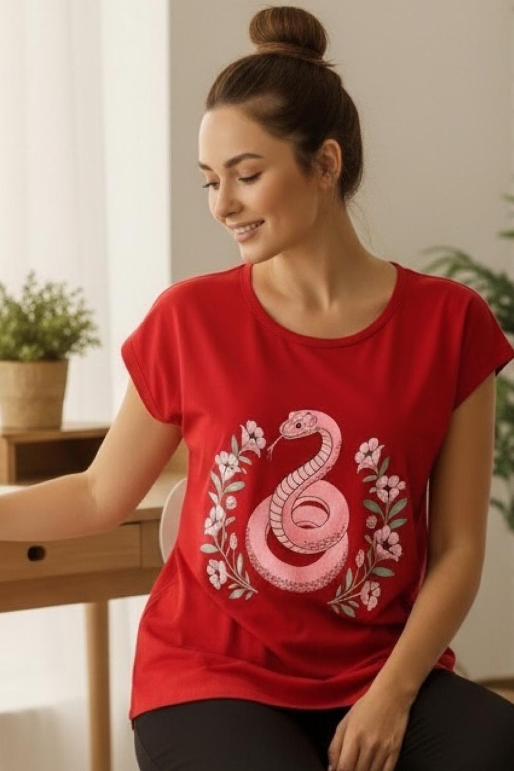 Polera Mujer Estampado Snake K021002-22-2