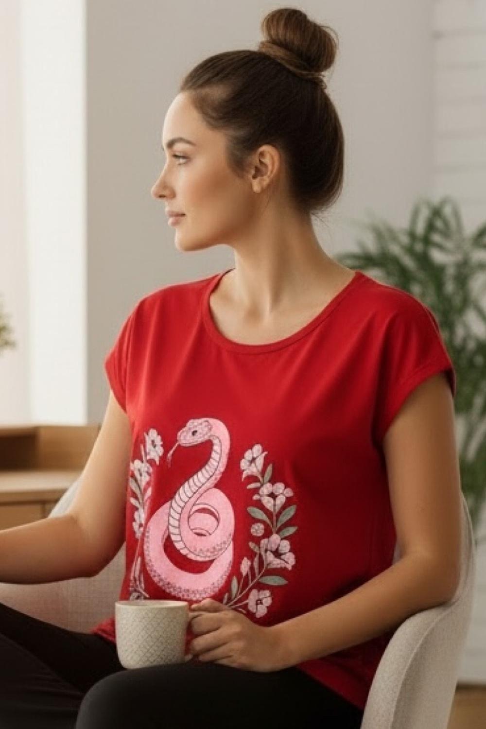 Polera Mujer Estampado Snake K021002-22-3