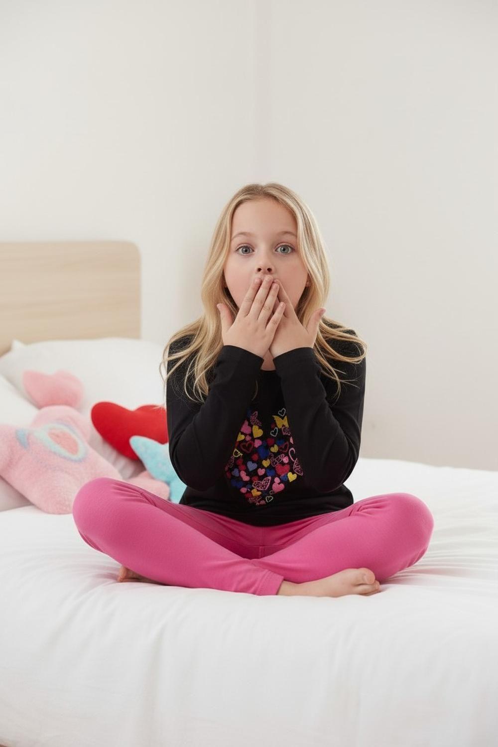 Pijama Niña Estampado Corazón K710001-0322-2