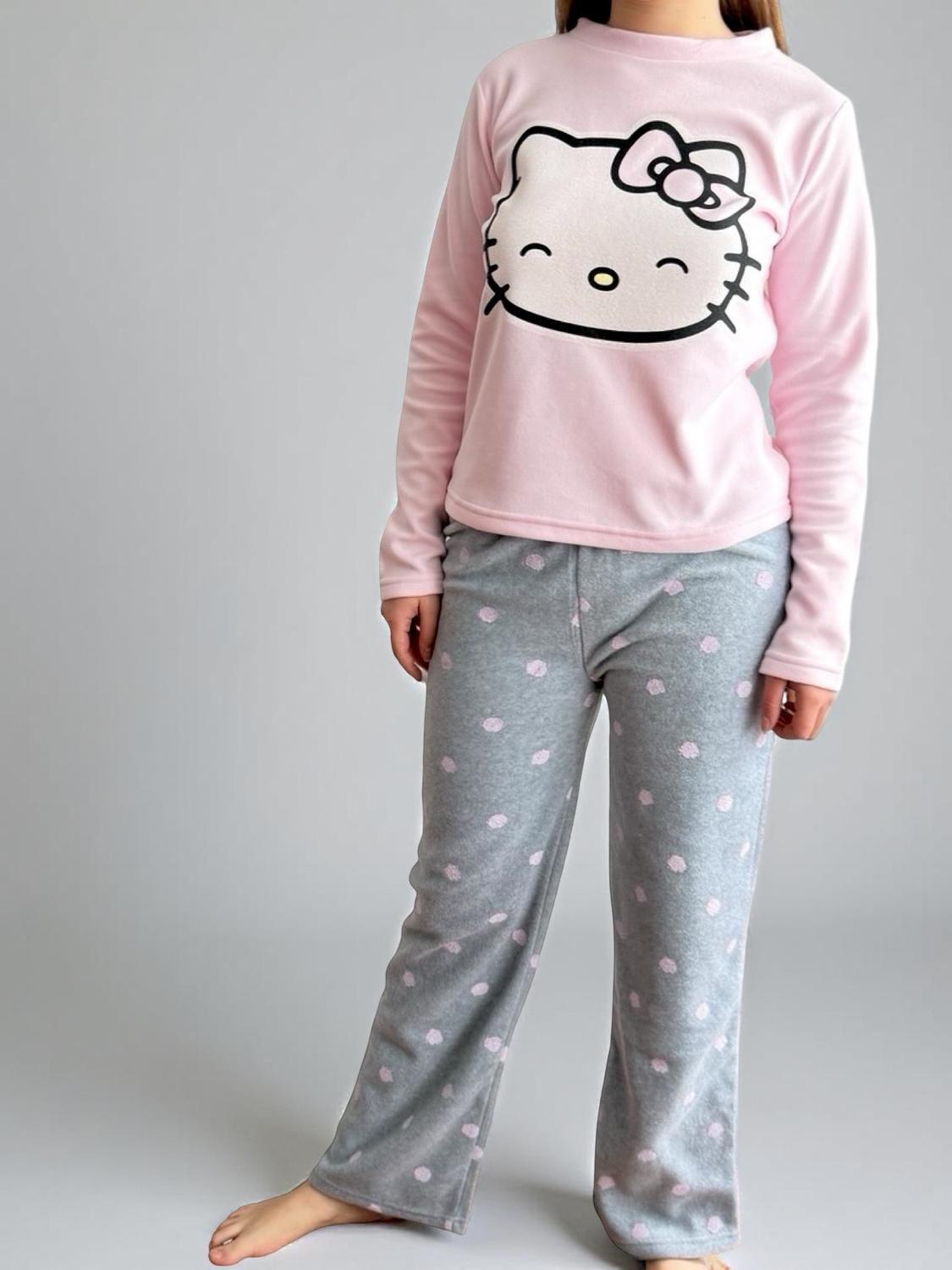 Pijama Micropolar Mujer Hello Kitty S1021219-Rosado-18-2