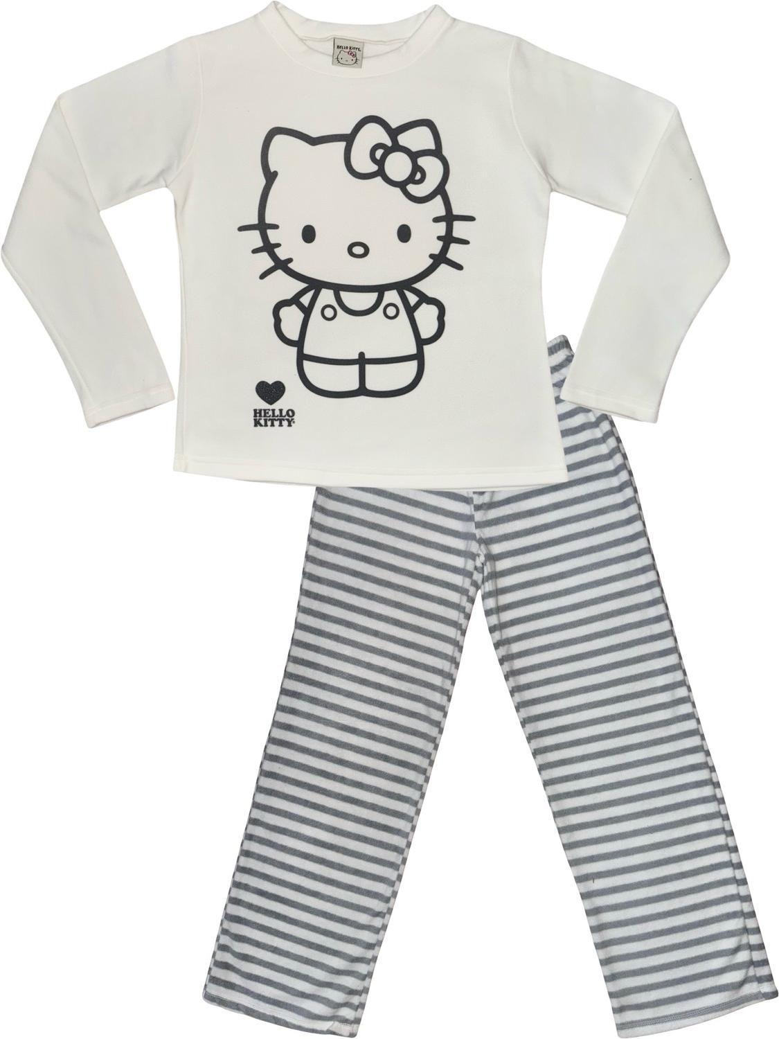 Pijama Micropolar Mujer Hello Kitty S1021240-Ivory-11-4