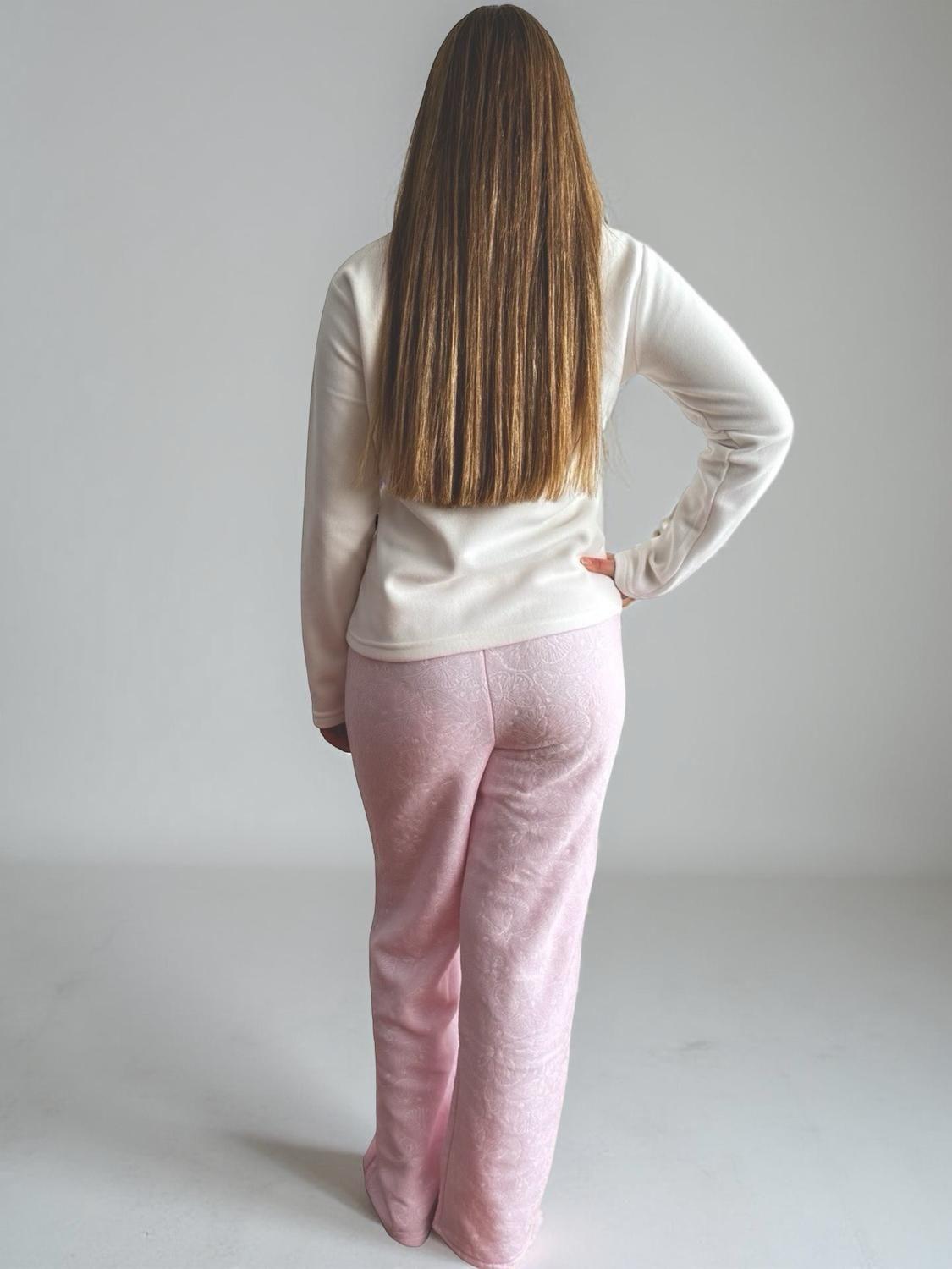 Pijama Micropolar Mujer Hello Kitty S1021240-Ivory-07-4