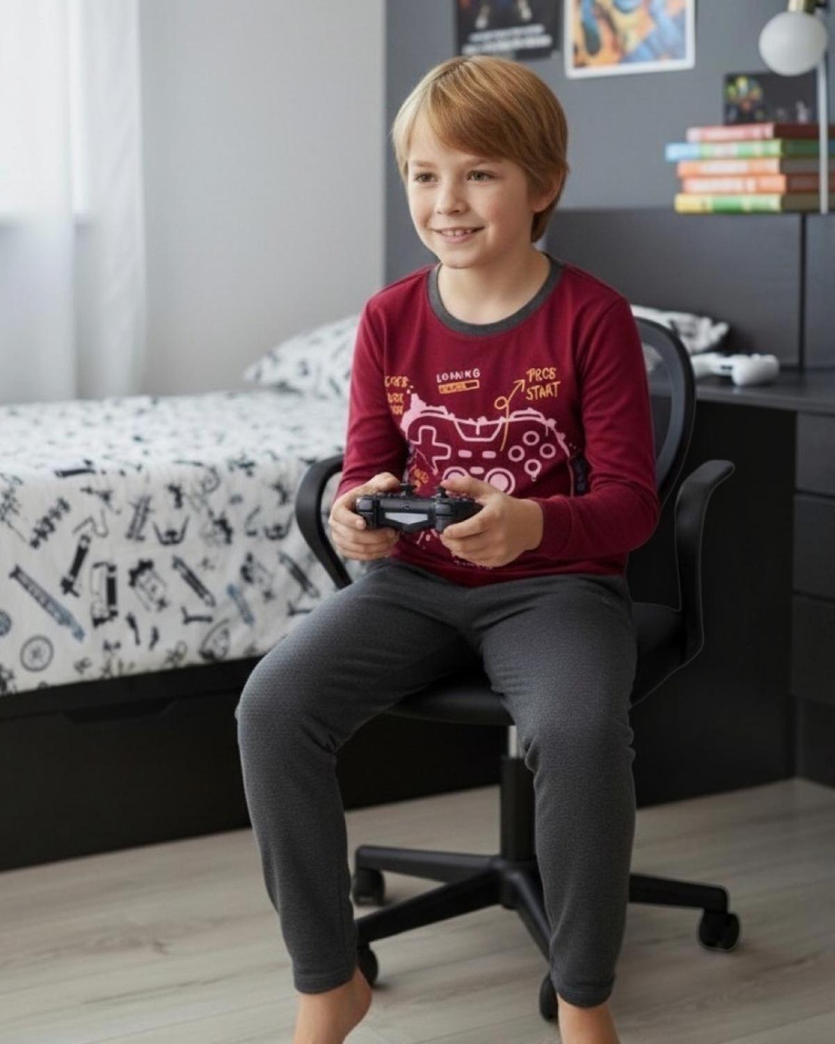 Pijama Niño Algodón Estampado Gamer K760002-1429-1