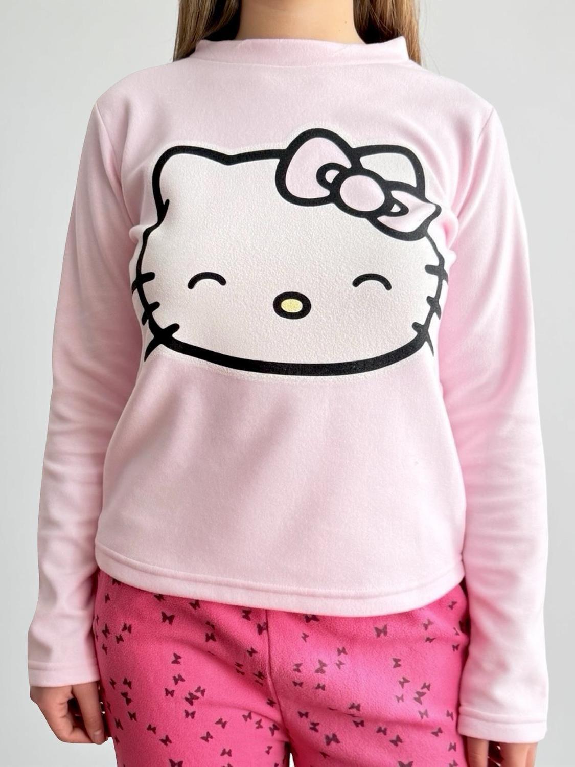 Pijama Micropolar Mujer Hello Kitty S1021219-Rosado-13-1