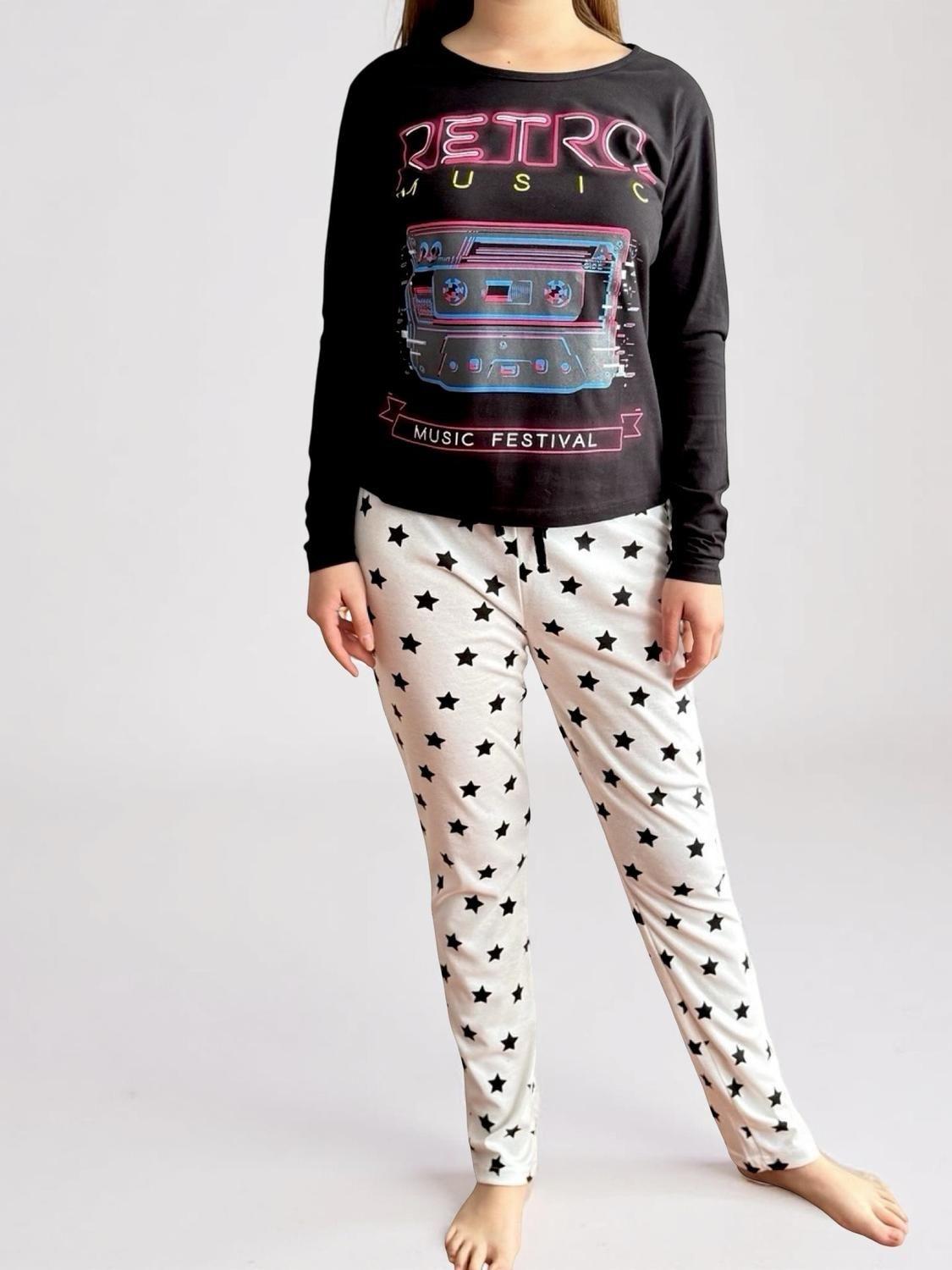 Pijama Mujer Algodón Retro Music K02001-04-2