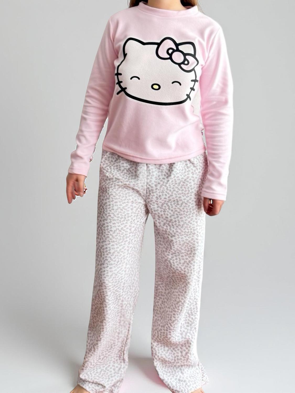 Pijama Micropolar Mujer Hello Kitty S1021219-Rosado-04-2