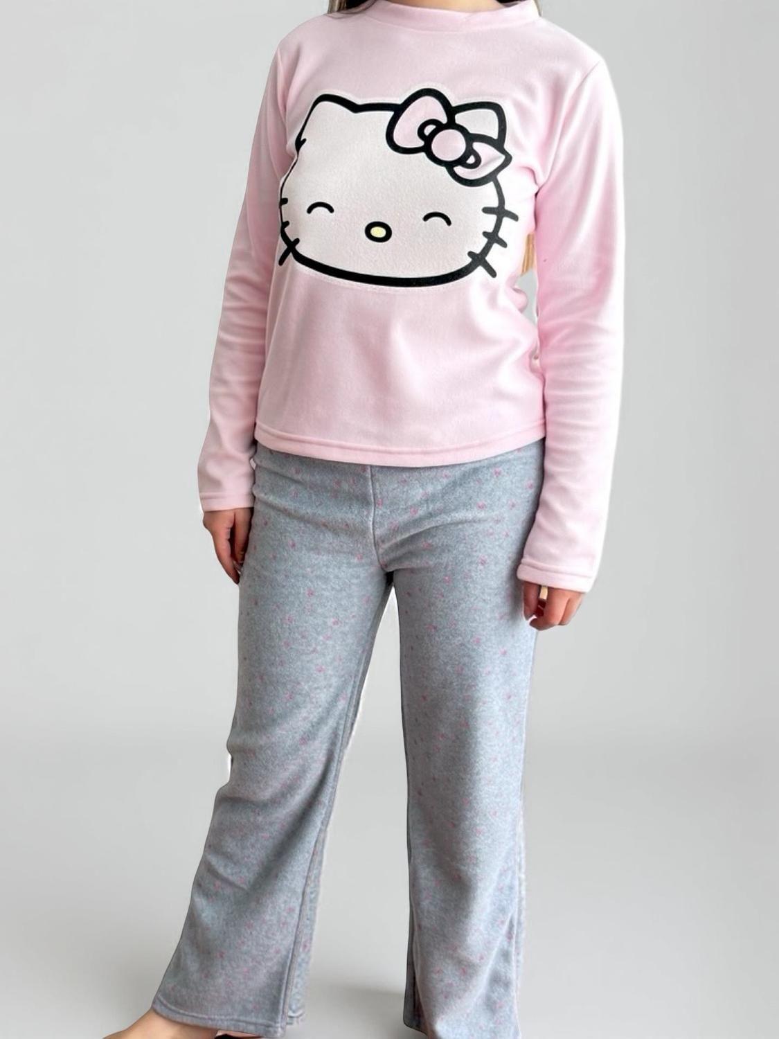 Pijama Micropolar Mujer Hello Kitty S1021219-Rosado-16-2