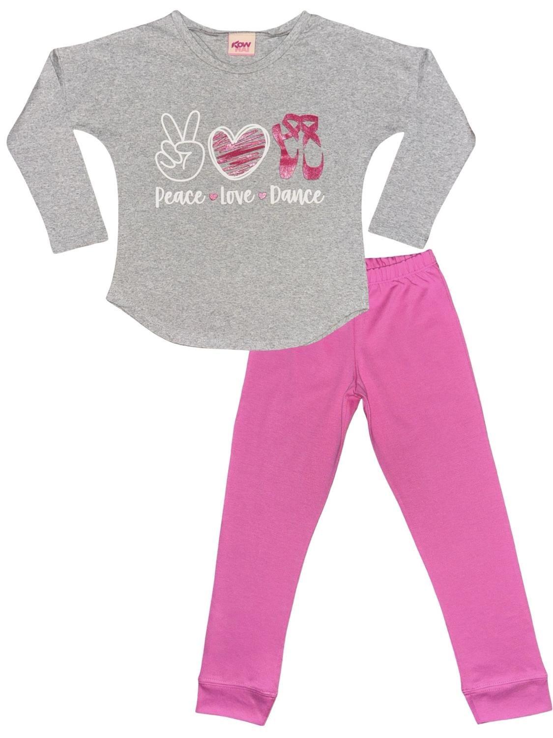 Pijama Niña Estampado Peace Love Dance K710002-2512-4