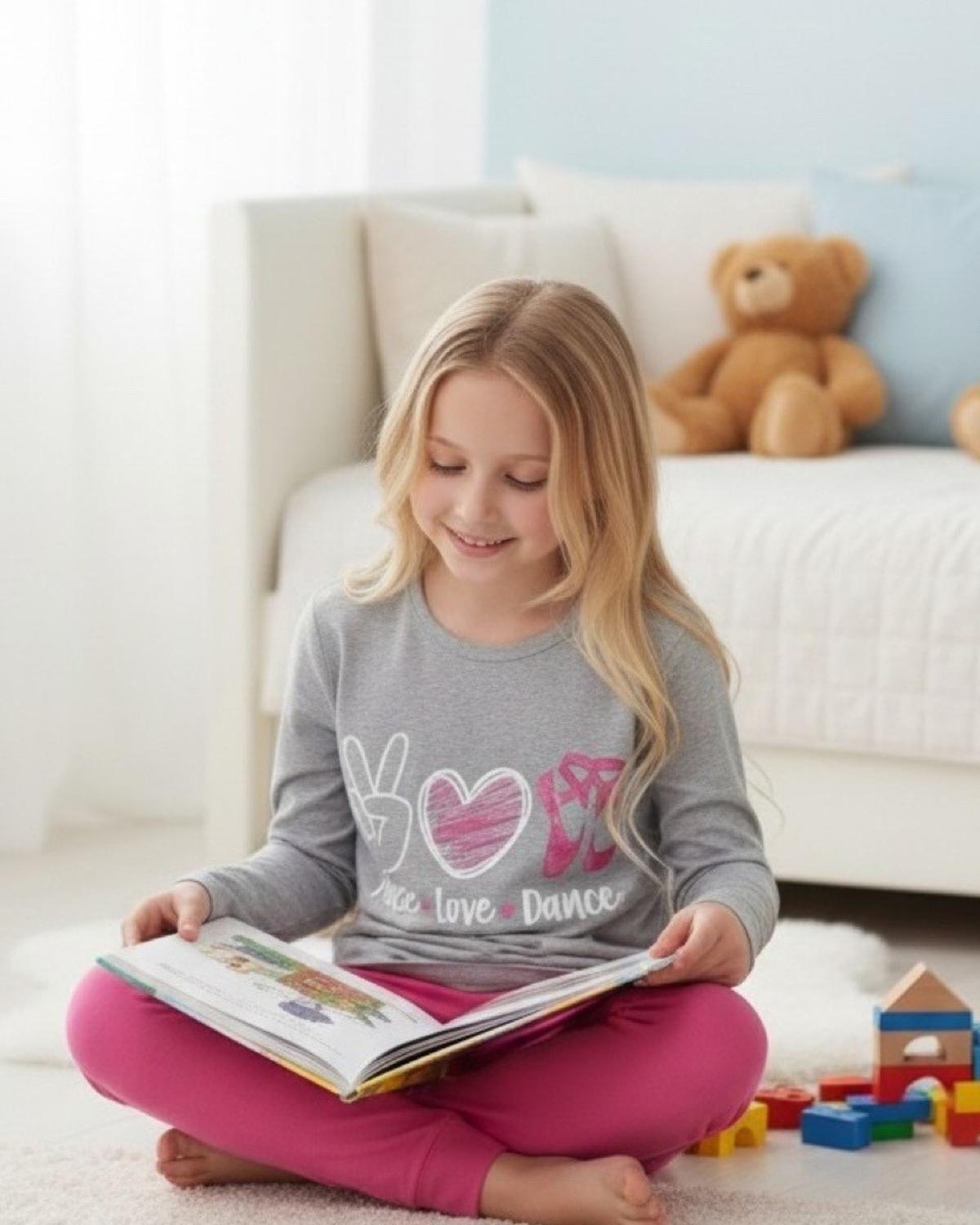 Pijama Niña Estampado Peace Love Dance K710002-2512-3