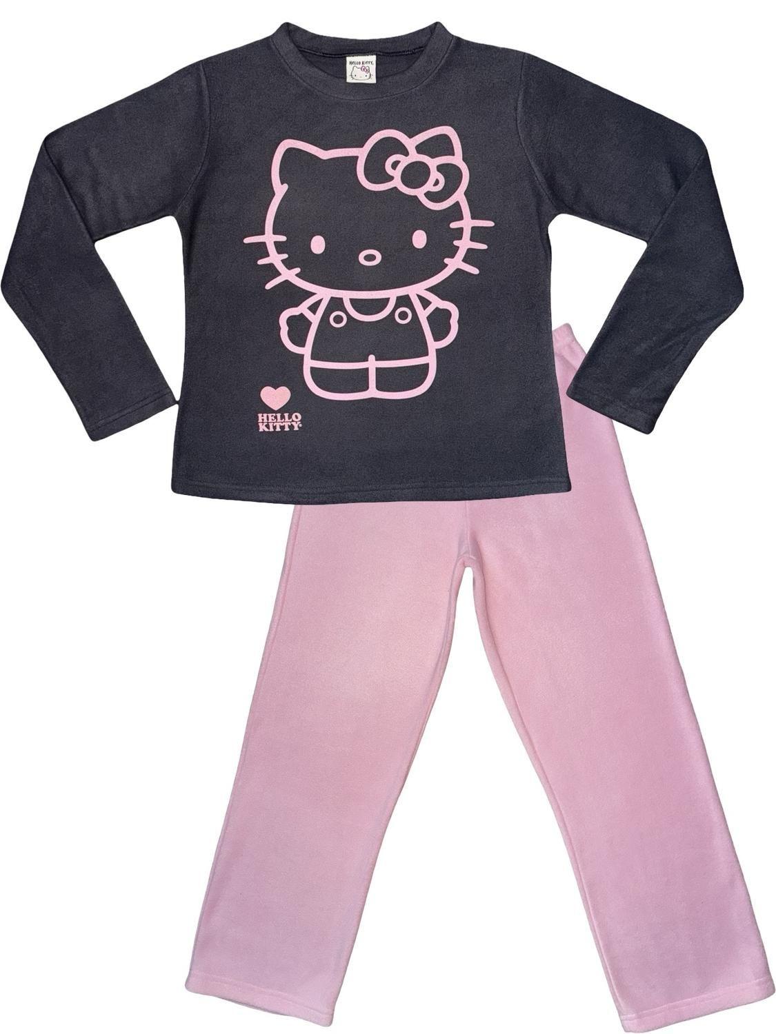 Pijama Micropolar Mujer Hello Kitty S1021239-Acero-02-3