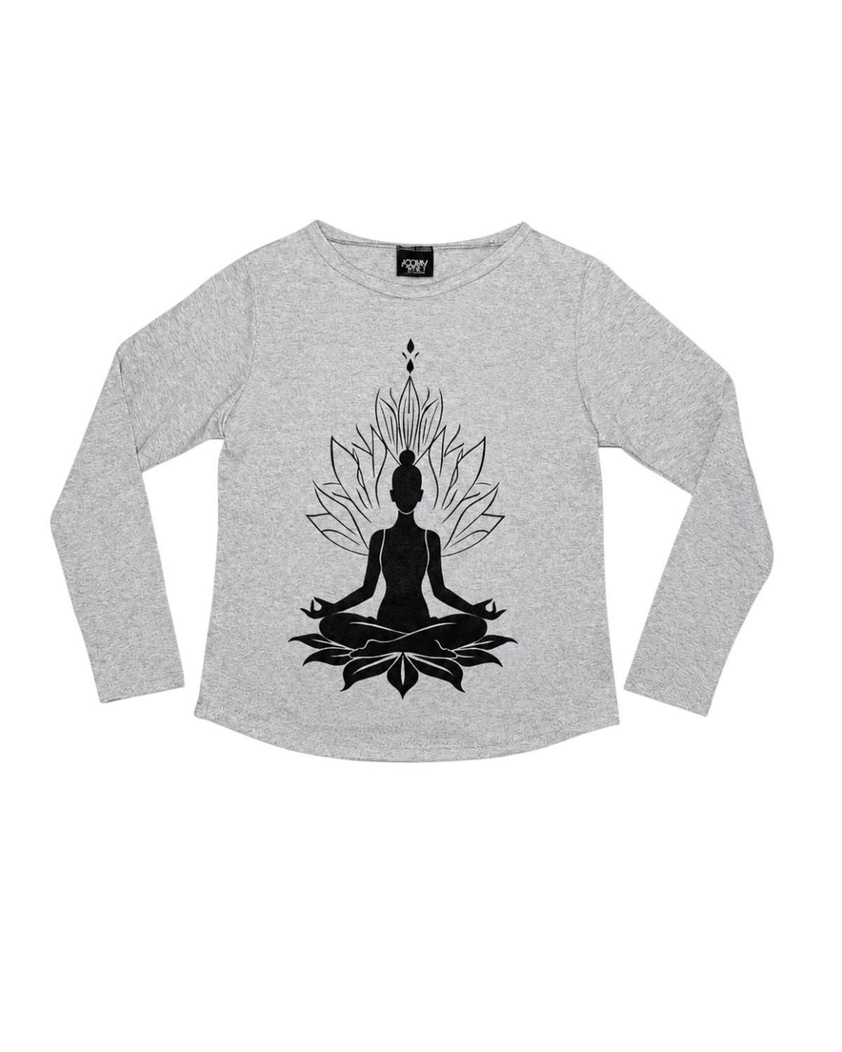 Pijama Mujer Algodón Yoga Gris-4