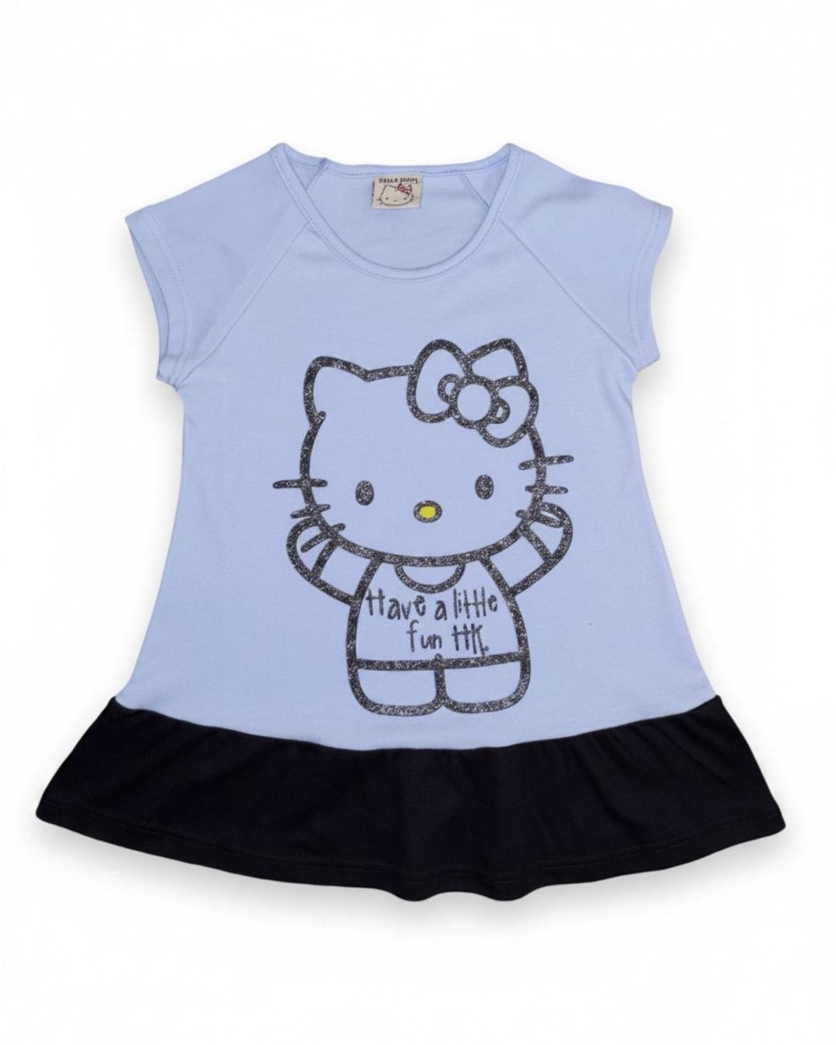 Conjunto Niña Hello Kitty Celeste-4