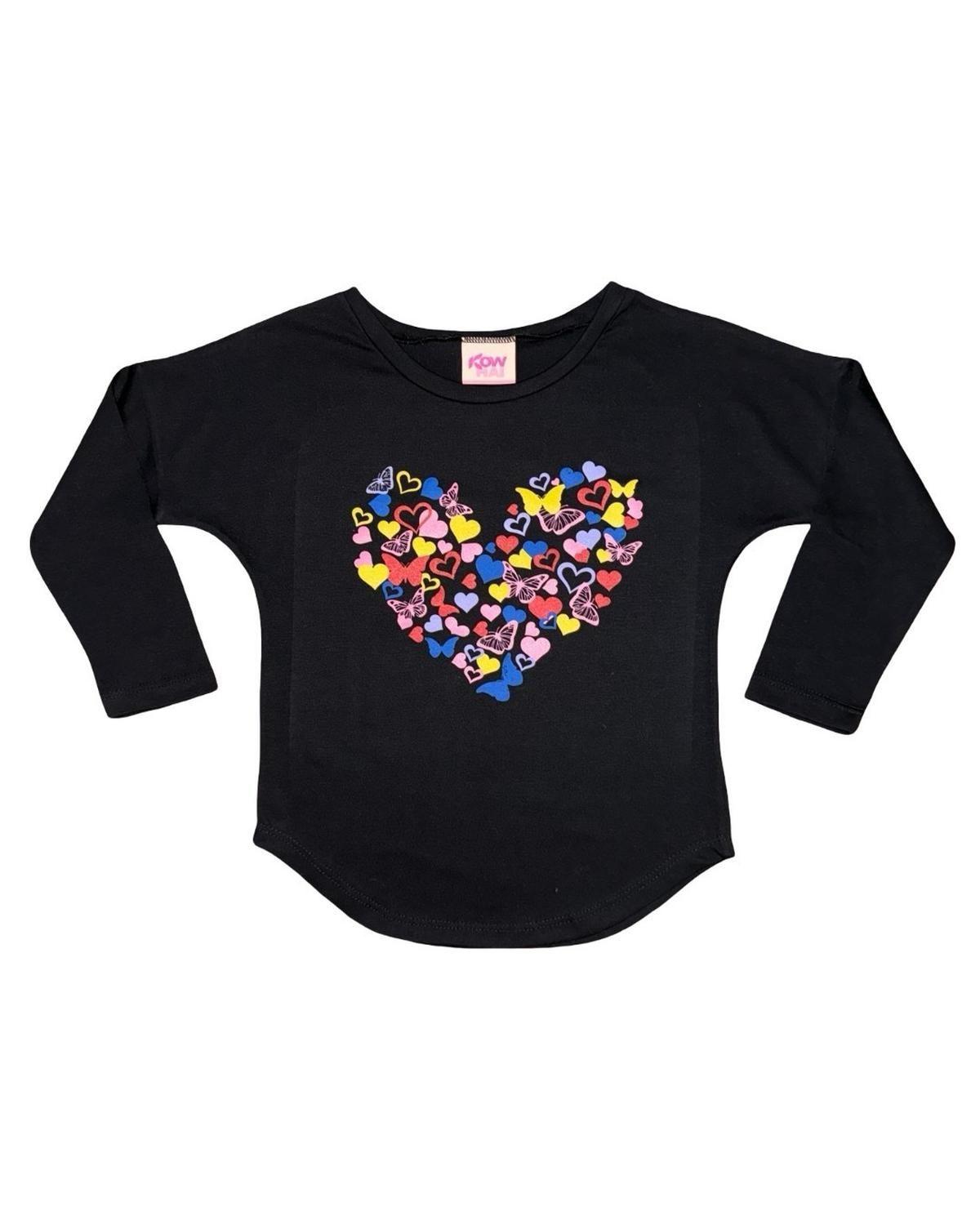 Pijama Niña Estampado Corazón Mariposas  8 azul 4 azul 6 azul-4