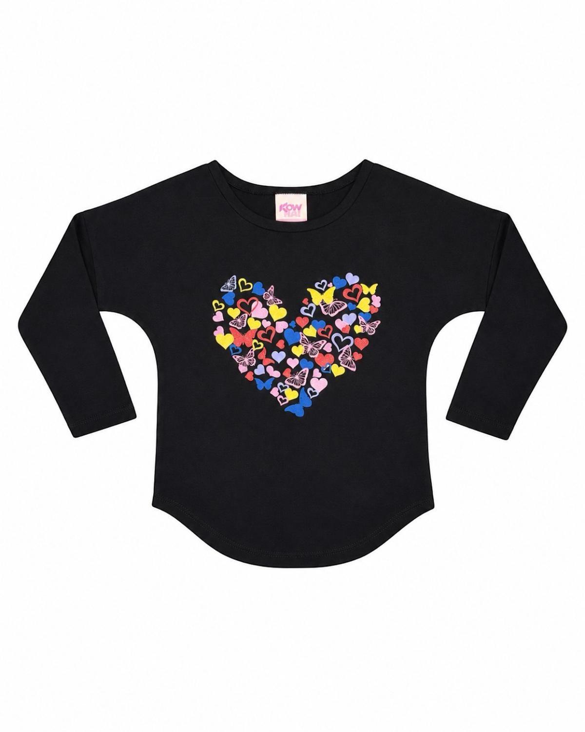 Pijama Niña Estampado Corazón Mariposas-4