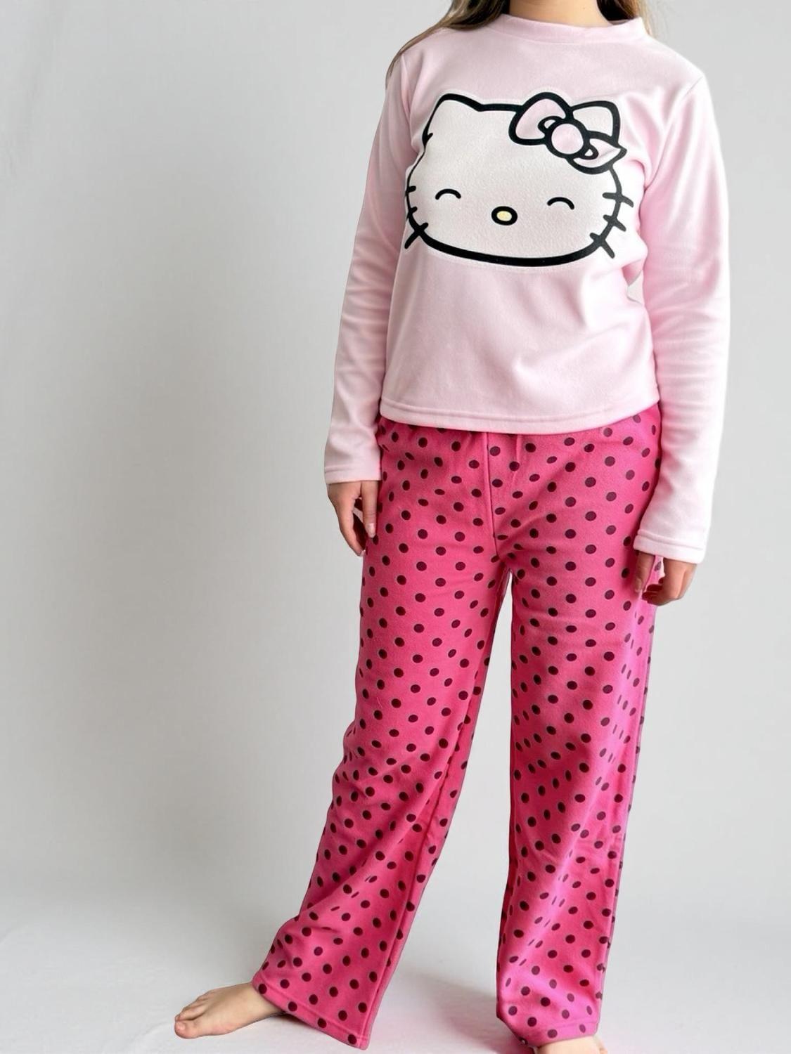 Pijama Micropolar Mujer Hello Kitty S1021219-Rosado-15-2