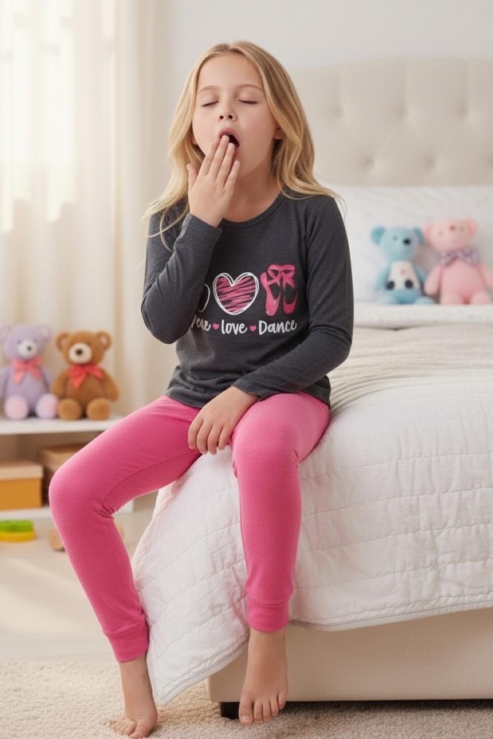 Pijama Niña Estampado Peace Love Dance K710002-2912-3