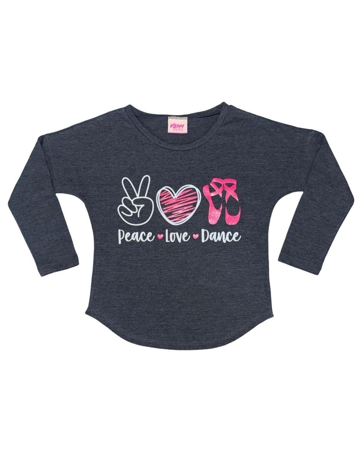 Pijama Niña Estampado Peace Love Dance K710002-2912-4