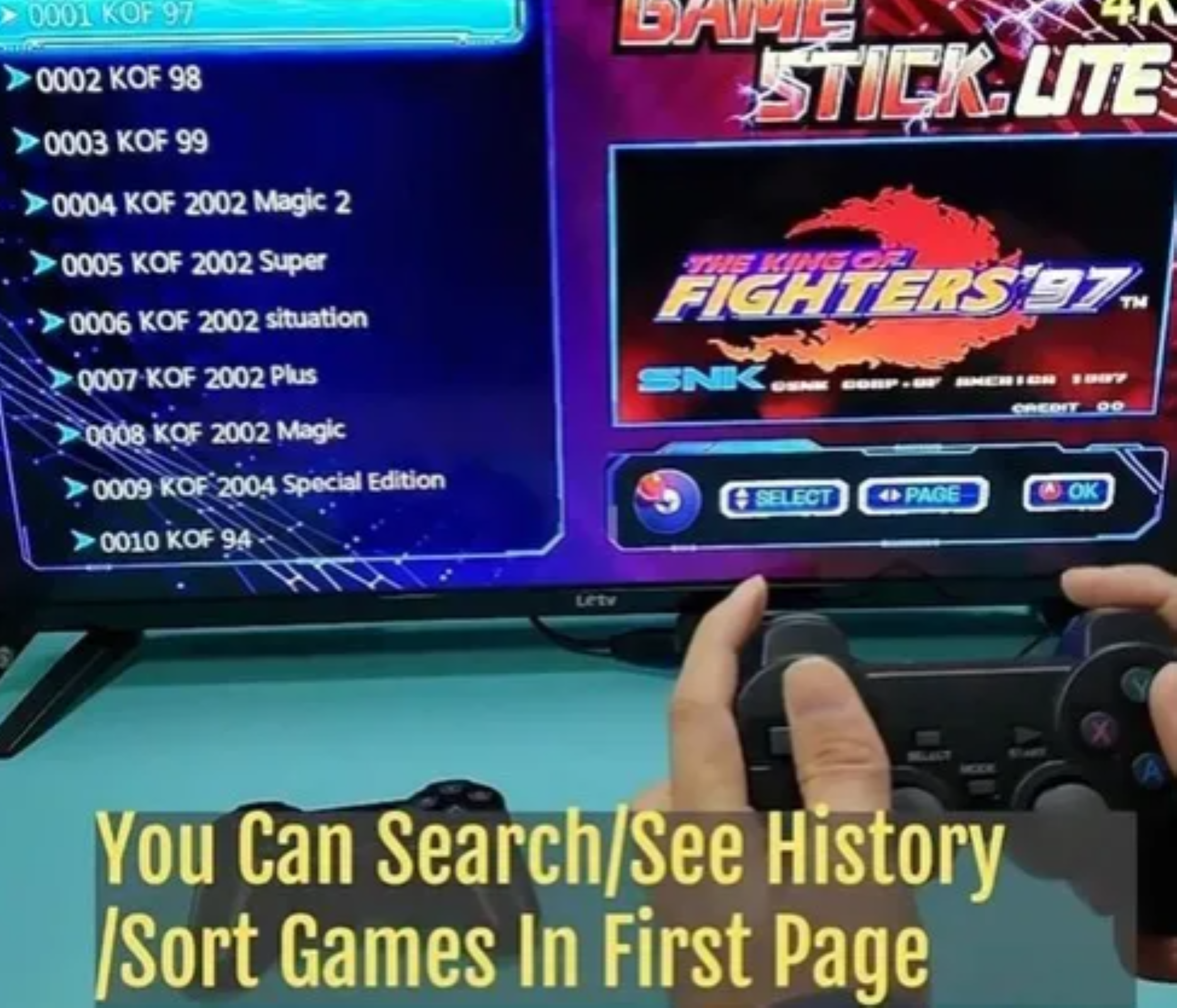 Consola Retro GameStick 10000 juegos 4k-3