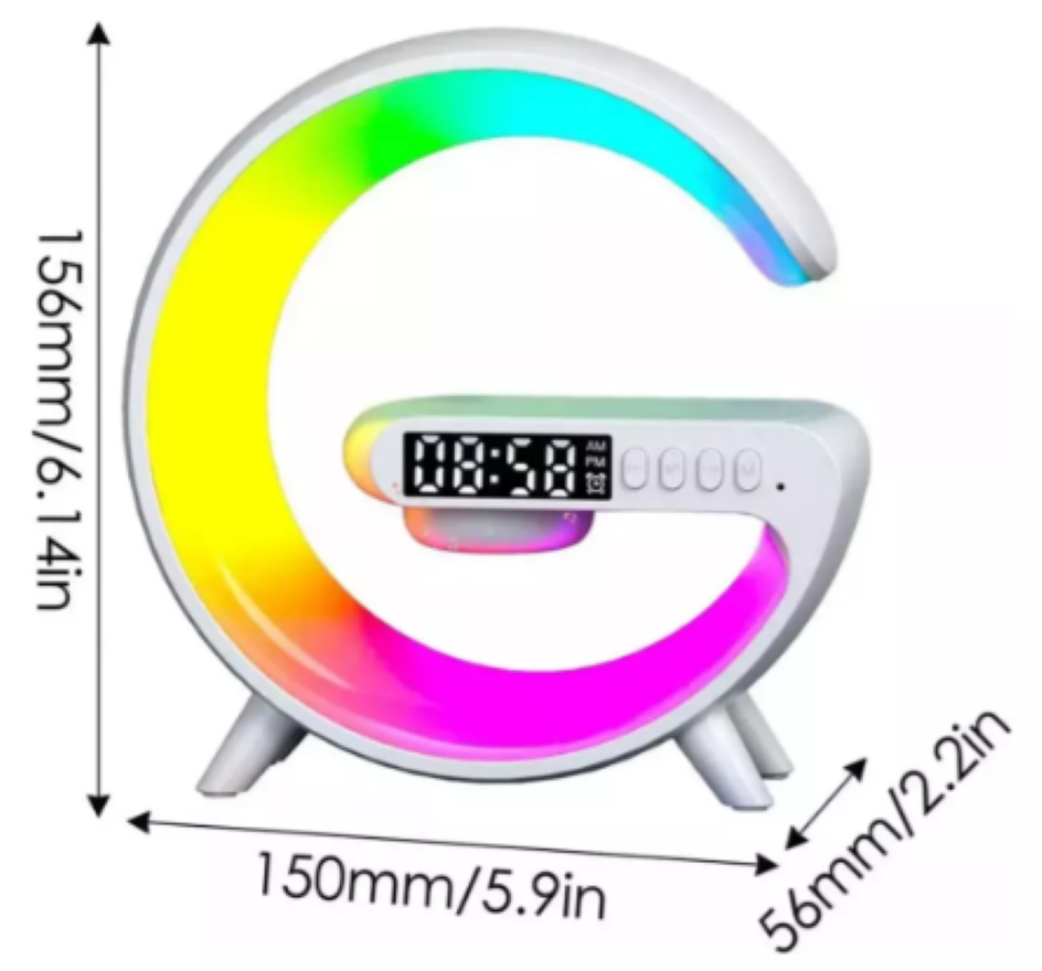 LAMPARA PARLANTE BLUETOOTH CARGADOR INALAMBRICO PARA CELULAR-2