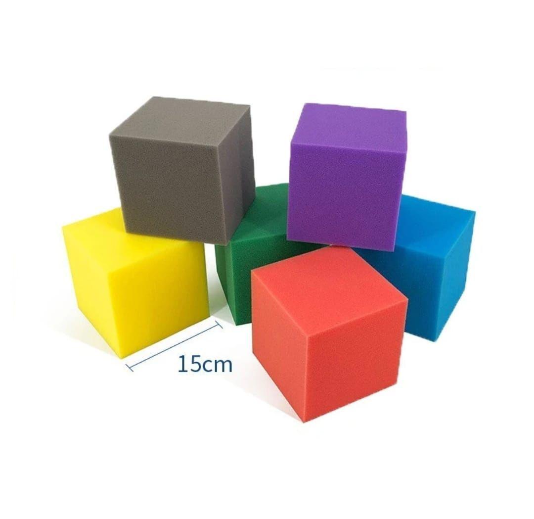 CUBO DE ESPONJA 100 PCS 15CM X 15CM PISCINAS JUEGOS DIDACTICOS-4