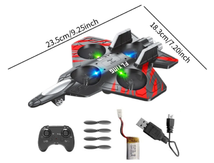 AVION DRONE DE ESPUMA PLANEADOR  A CONTROL REMOTO-2