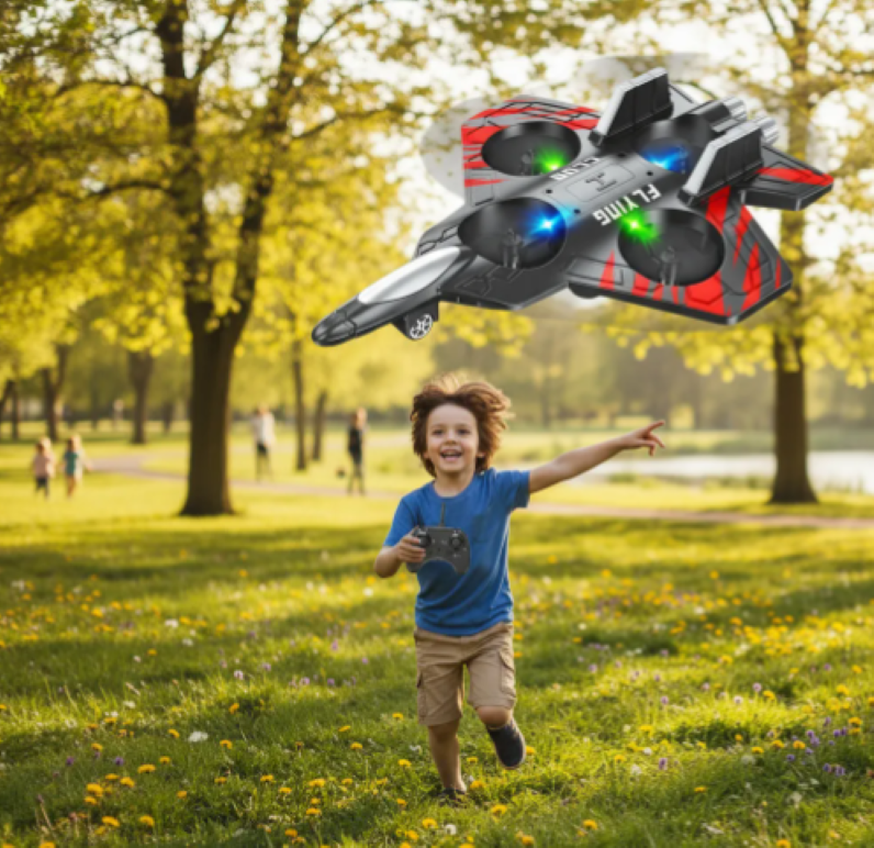 AVION DRONE DE ESPUMA PLANEADOR  A CONTROL REMOTO-5