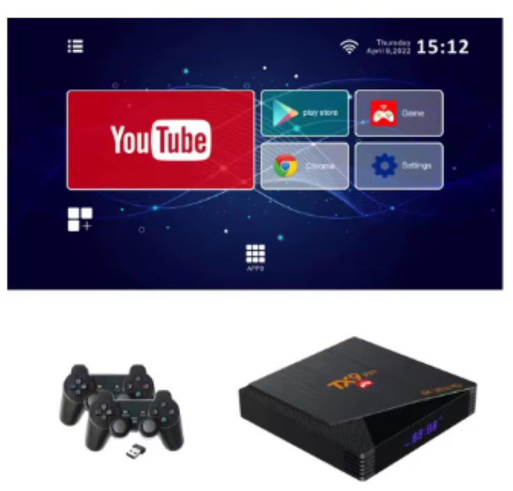 Dispositivo inteligente Tx9 pro + Retro Game-3