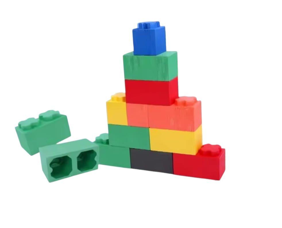 BLOQUES DE ESPUMA  VERDE GIGANTE TIPO LEGO-2