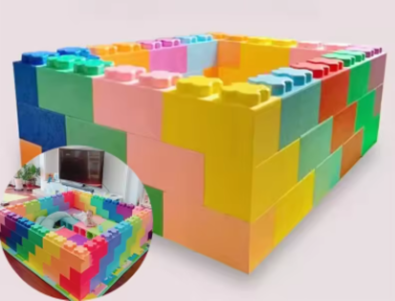 BLOQUES DE ESPUMA  VERDE GIGANTE TIPO LEGO-3