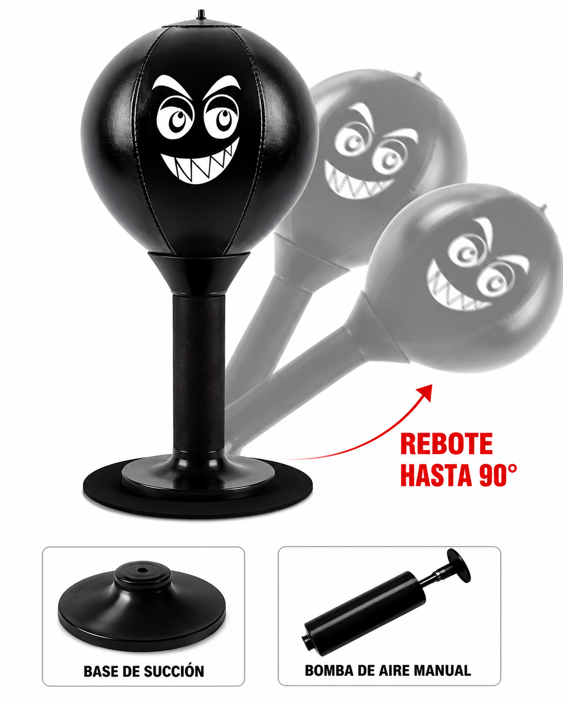 Set De Boxeo De Mesa Para Niños y Adultos Punching Ball -2
