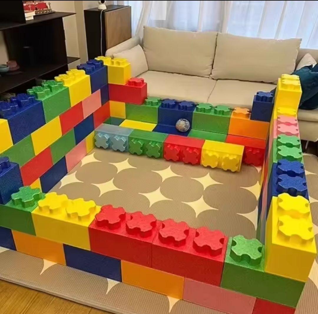 BLOQUE DE ESPUMA ROSA GIGANTE TIPO LEGO-5