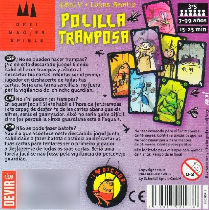 Pack 4 Juegos De Mesa Cartas Virus + Polilla Tramposa + Flip 7 + Risk-4