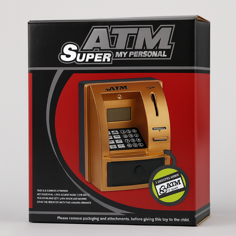 Cajero Automático ATM Alcancia Inteligente Para Niños-4