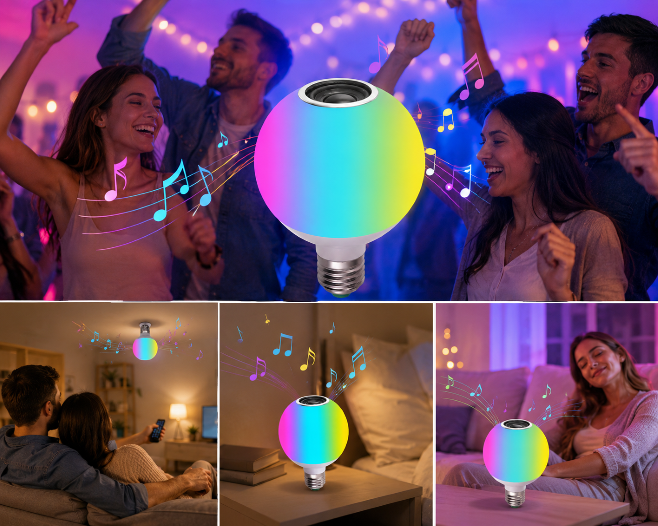 AMPOLLETA LED BLUETOOTH RGB-4