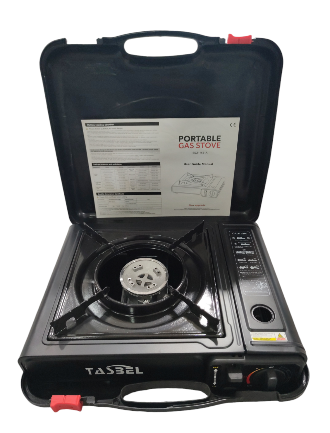 Cocinilla Camping Cocina Portátil Gas Con Maleta Sobremesa-1