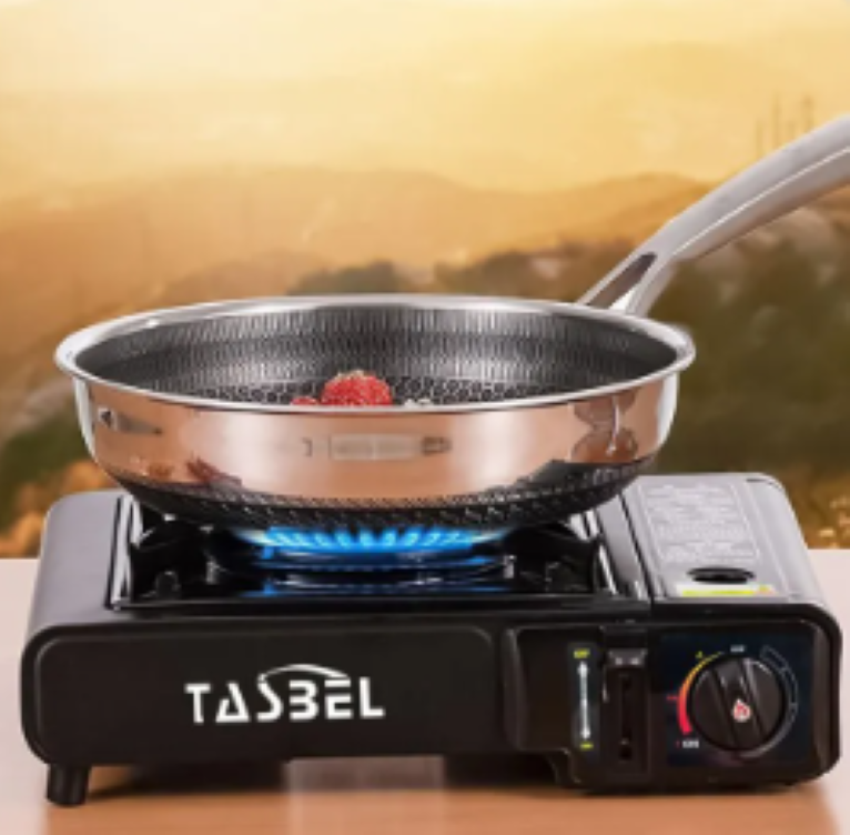 Cocinilla Camping Cocina Portátil Gas Con Maleta Sobremesa-5