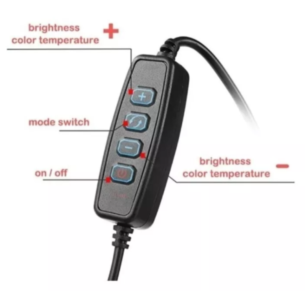 Aro De Luz Led 30cm Trípode 2metros Porta Celular-2