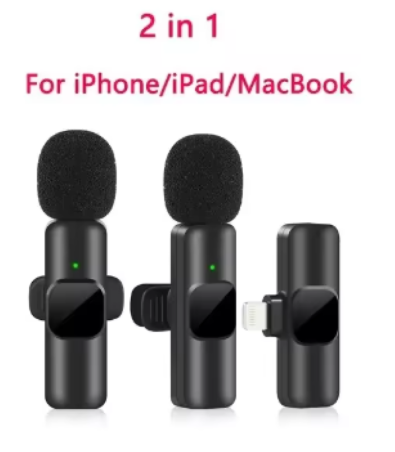 2 Micrófono Inalámbrico Wireless Lavalier - iPhone IOS-3