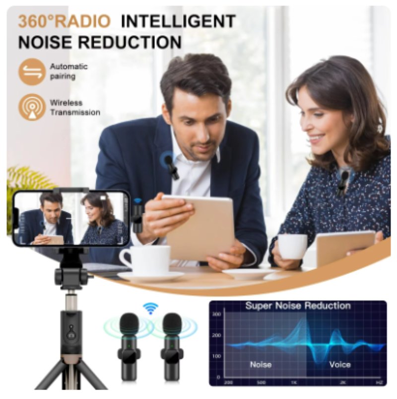 2 Micrófono Inalámbrico Wireless Lavalier - iPhone IOS-4