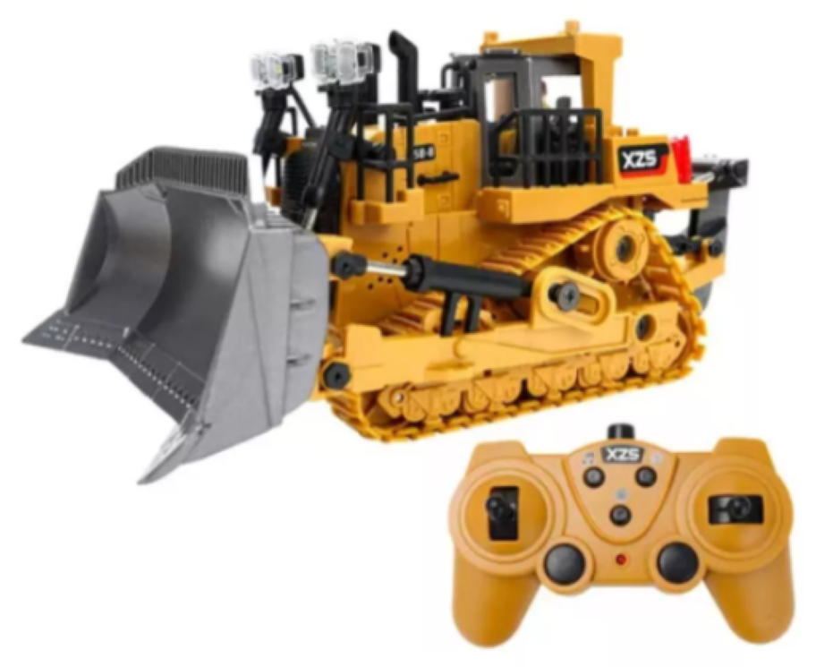 Bulldozer Track - Type Control Remoto Juguete Ingenieria-0