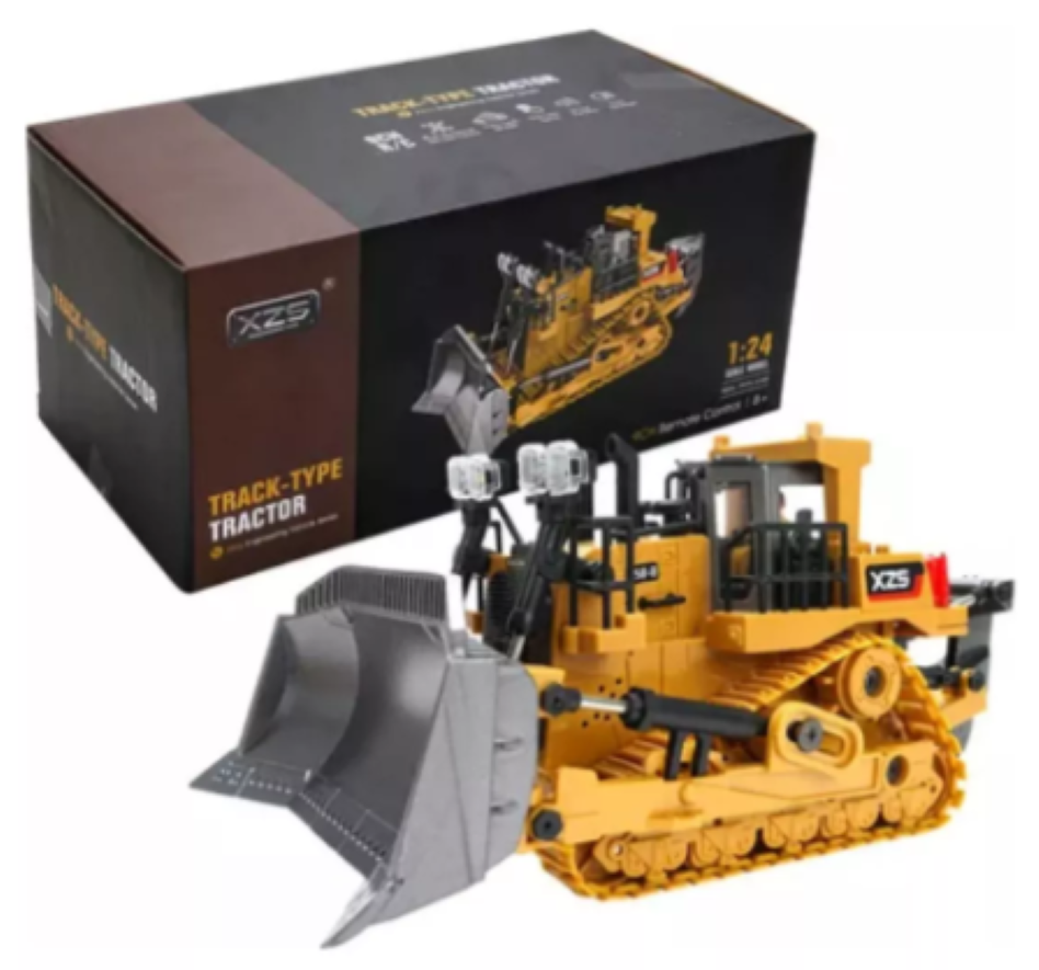 Bulldozer Track - Type Control Remoto Juguete Ingenieria-1