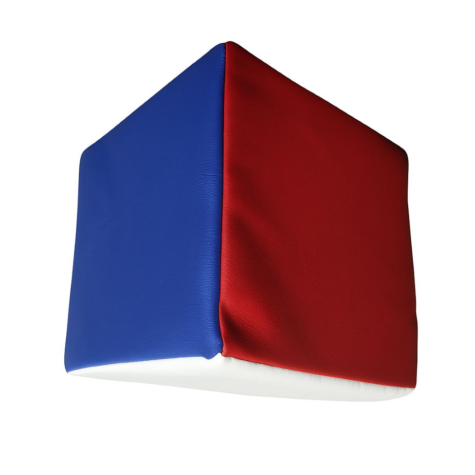 CUBO APILABLE  DE ESPUMA 25X25X25CM FORRADO EN ECO CUERO-4