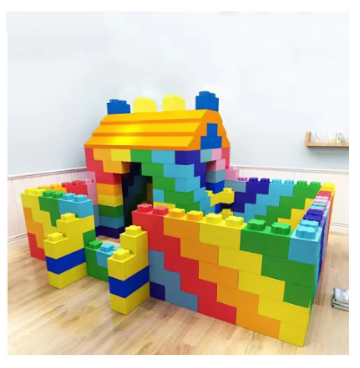 BLOQUES DE ESPUMA ROJO GIGANTE 1 PCS TIPO LEGO-5