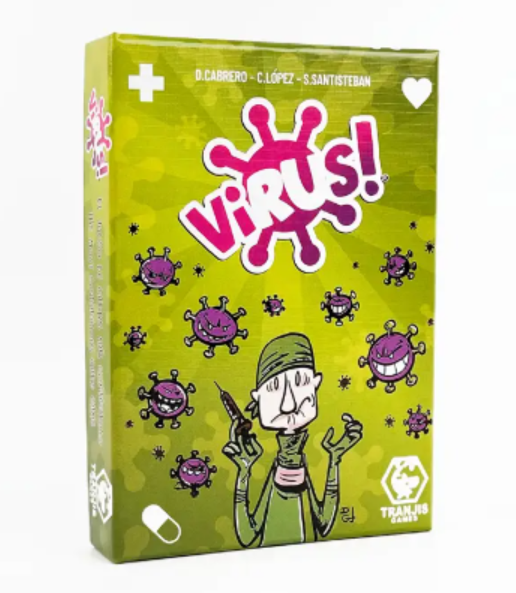 Pack 3 Juegos De Mesa Cartas Virus + Polilla Tramposa + Flip 7-5