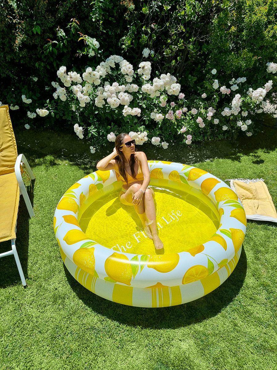Piscina Inflable Redonda Diseño Limones-1