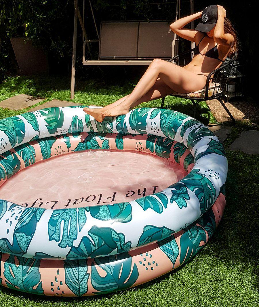 Piscina Inflable diseño tropical-1