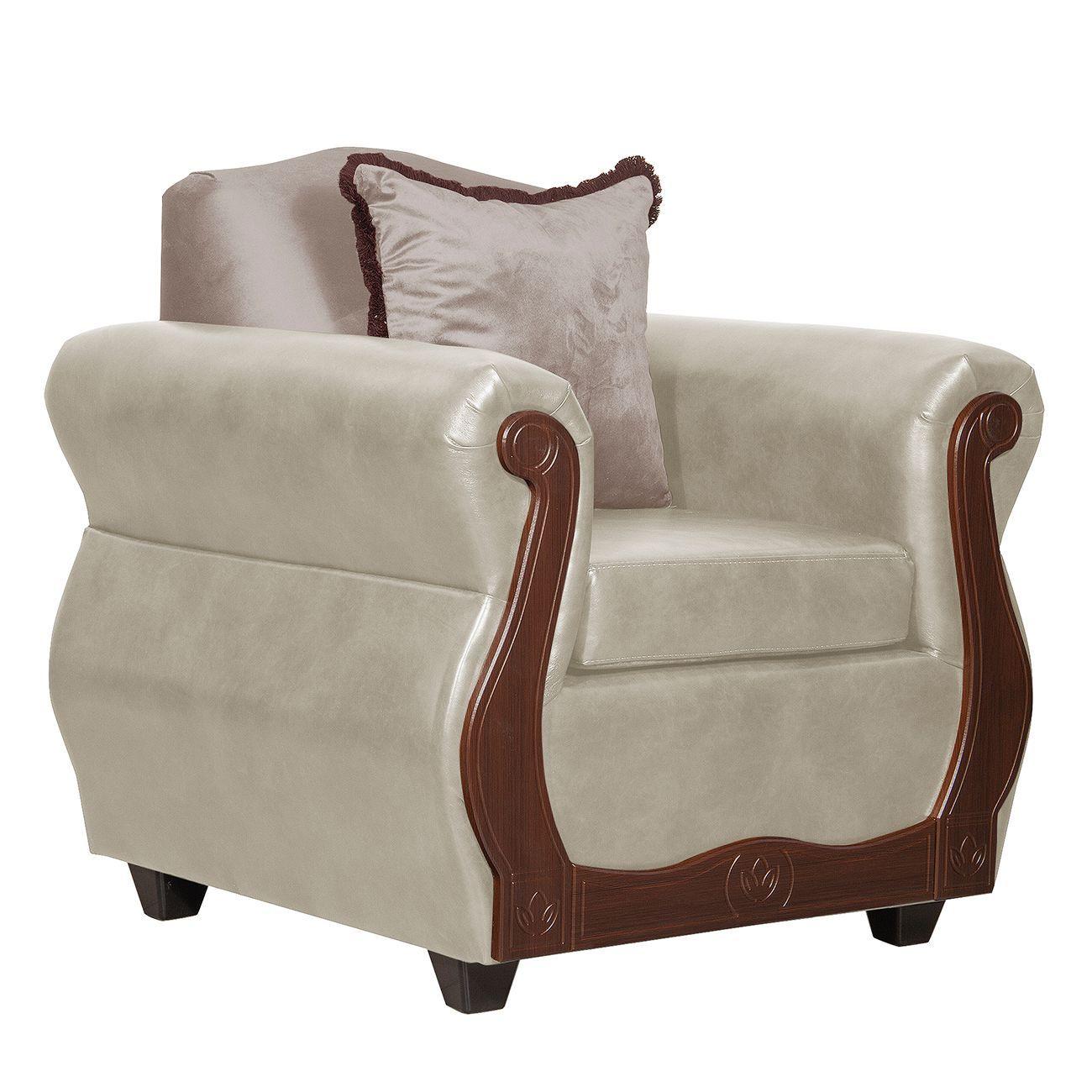 Juego de Living 3 1 1 Gran Columbia Crema-4