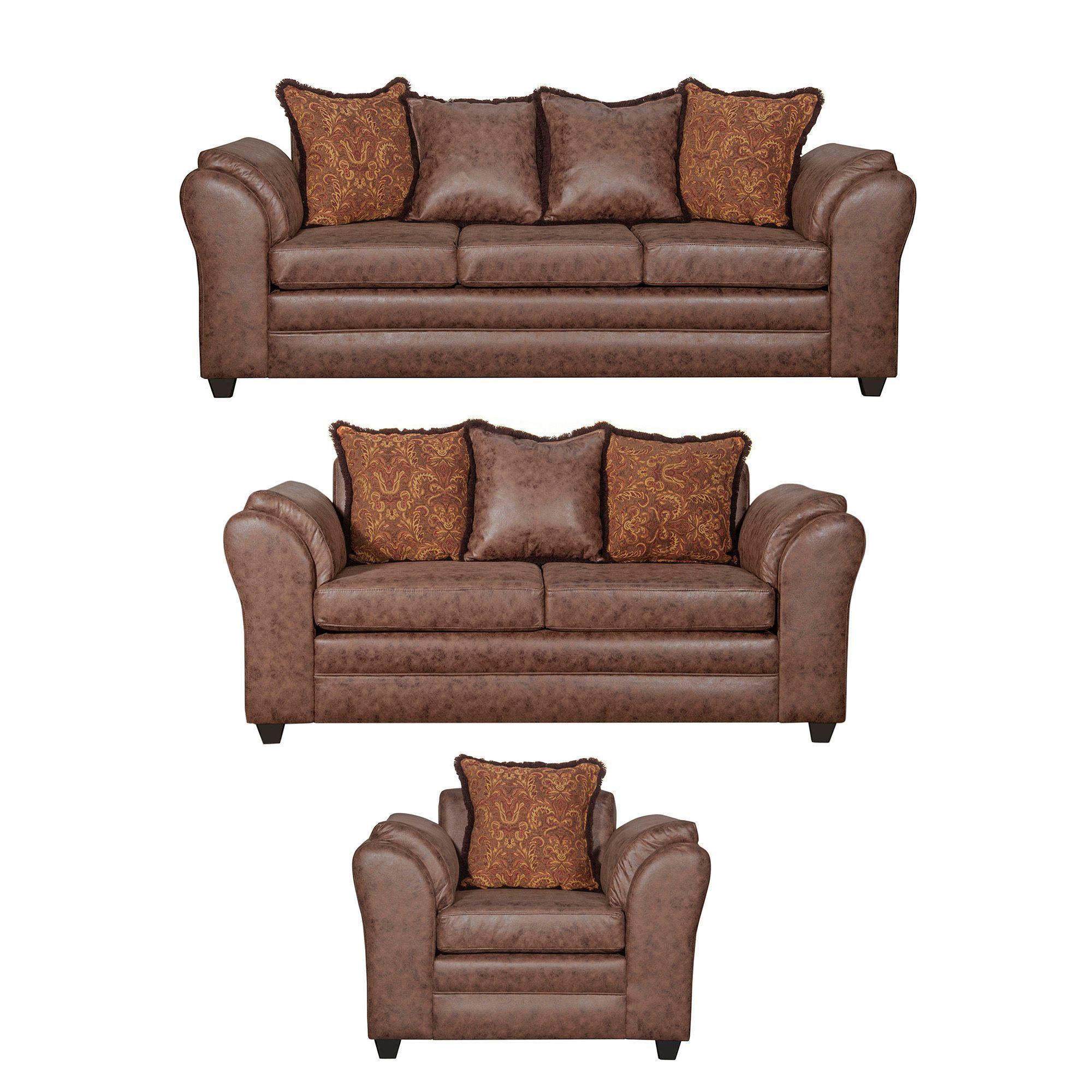 Juego de Living 3 2 1 Aconcagua Café-1